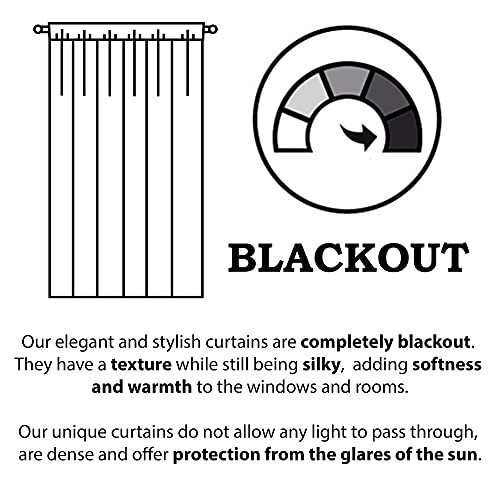 Blackout Curtains ‘Retro Pastel Circular 52″W x 84″L (Pack of 1) 24360bk