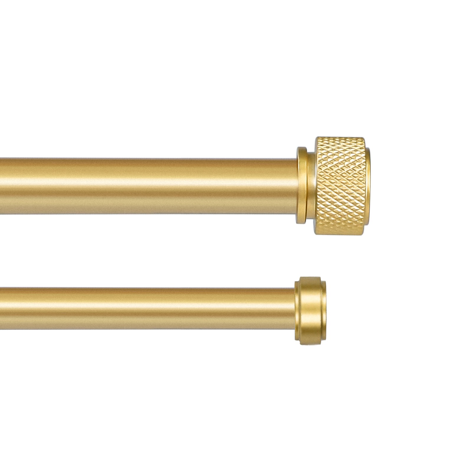 1-2 Pack 5/8″ Telescoping Double Curtain Rod Set with Maniglia Finials, 28″-120″