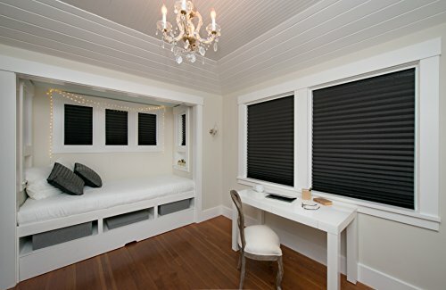 6 Pack Window Sun Shade Pleated Pull Down Cordless Blackout UV Light Movie Room