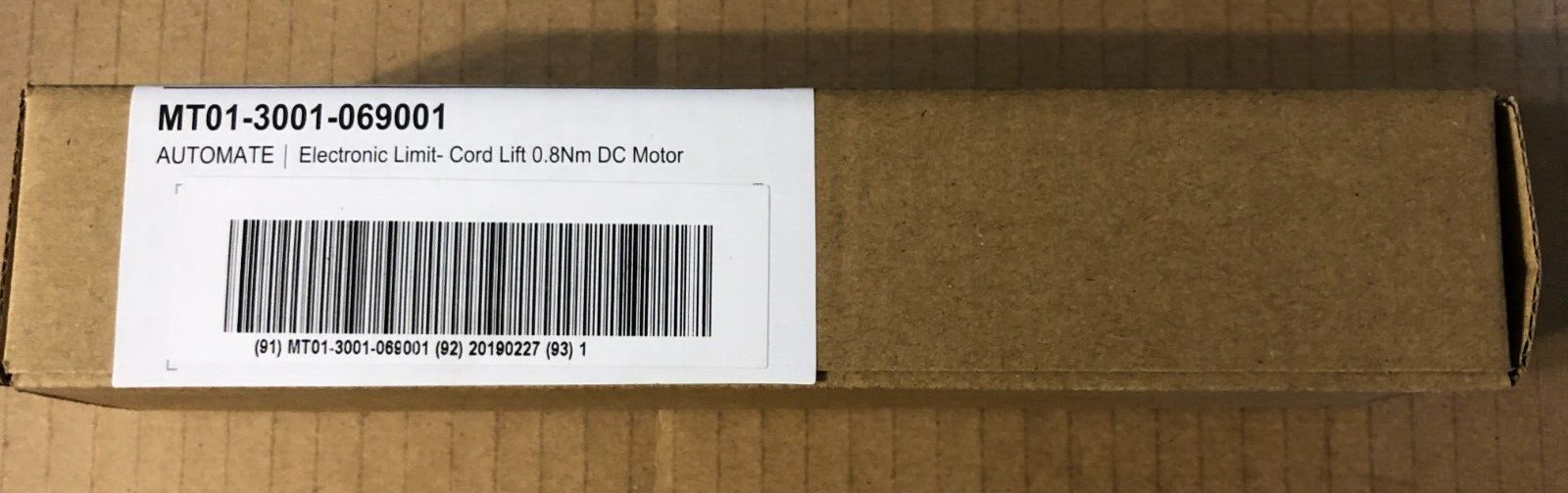 Rollease Automate Cordlift DC Motor .8NM MT01-3001-069001