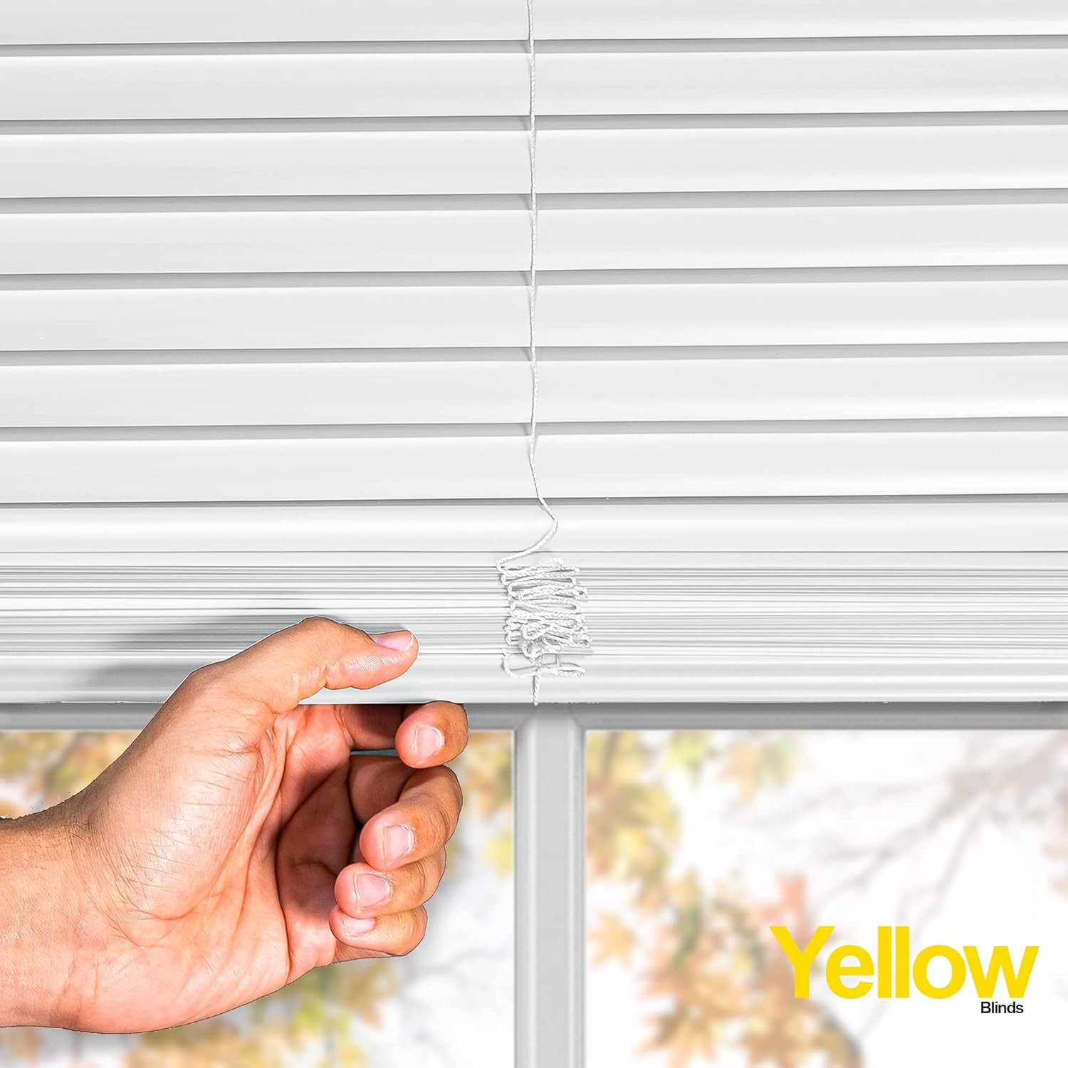 Cordless Mini Blinds, Light Filtering & Room Darkening Horizontal Window Blind f