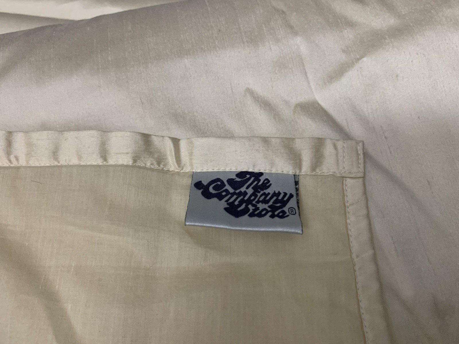Company Store 100% SILK Curtains Drape Panels Sateen Creme Brule – 44″ X 84″ (3)