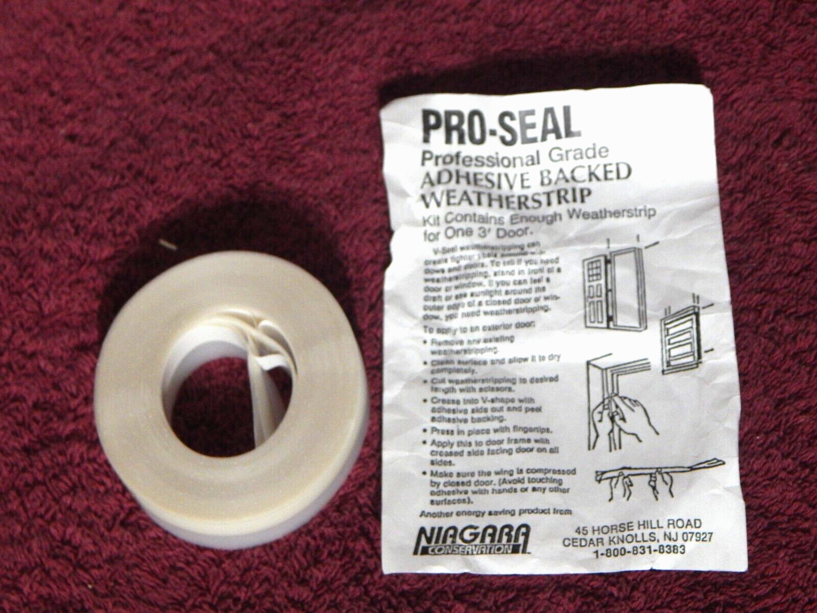 5 Shrink Wrap Window Insulators & Pro Grade Weather Stripping NOS FACTORY SEALED