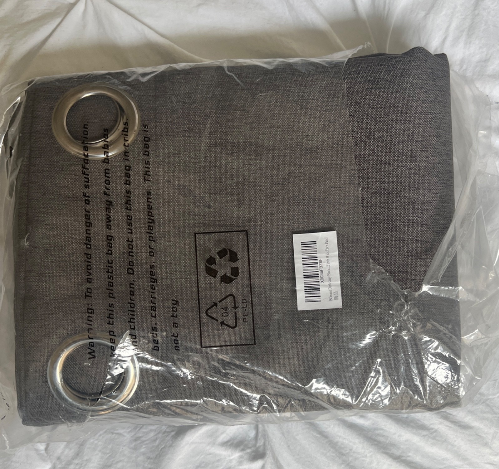 BGment Dk. Grey 52”x 96” 100% Black Out Curtains/Thermal-Linen Textured Insulate