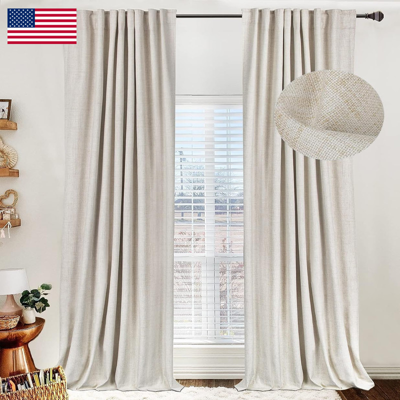 100% Blackout Shield 100 Blackout Shield Linen Blackout Curtains For Bedroom 84