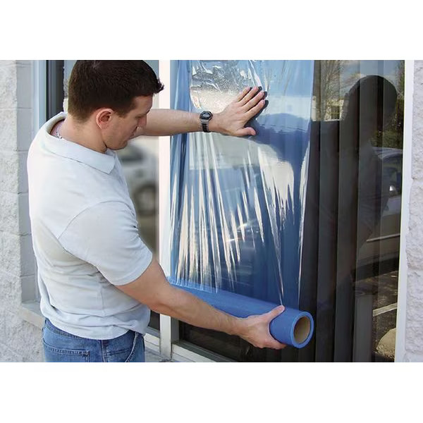 1.5 mil Thick Window Protection Film, 24 in Wide, 250 ft Length, Polyethylene,