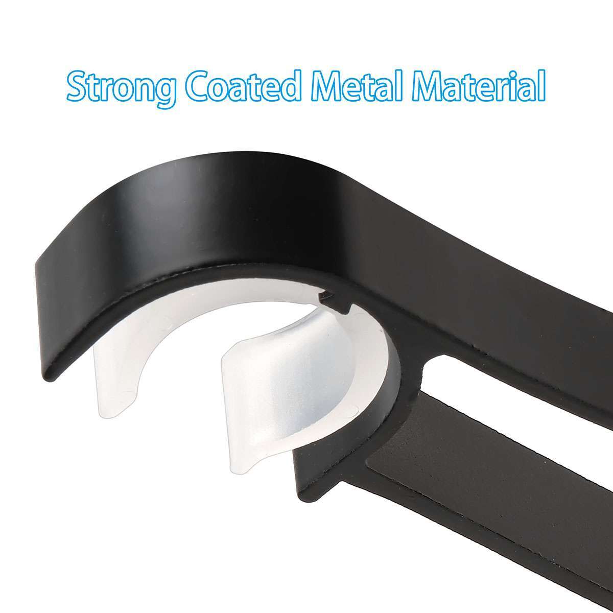 4 PCS Aluminum Alloy Single Curtain Rod Brackets Window Wall Holders for Drapery