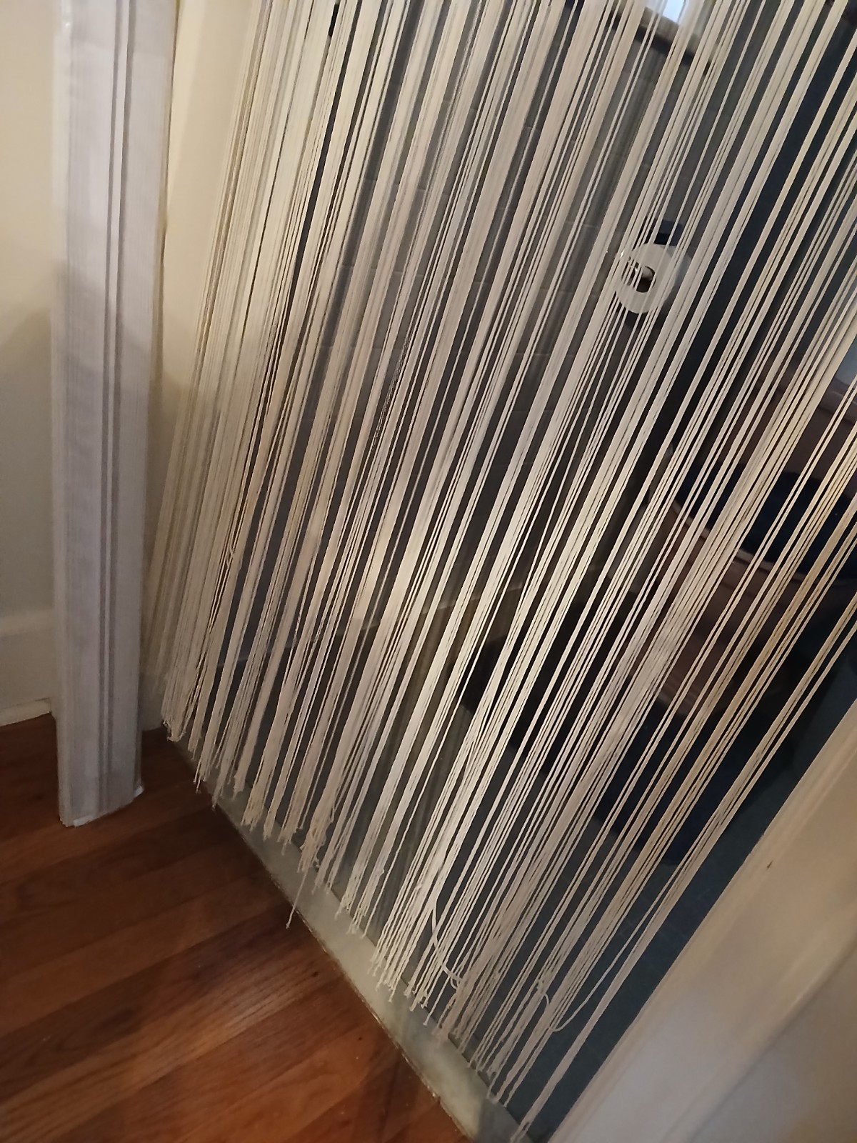 Fringe String Door Divider Single Panel Curtain Off-White 42″ x 75″ India