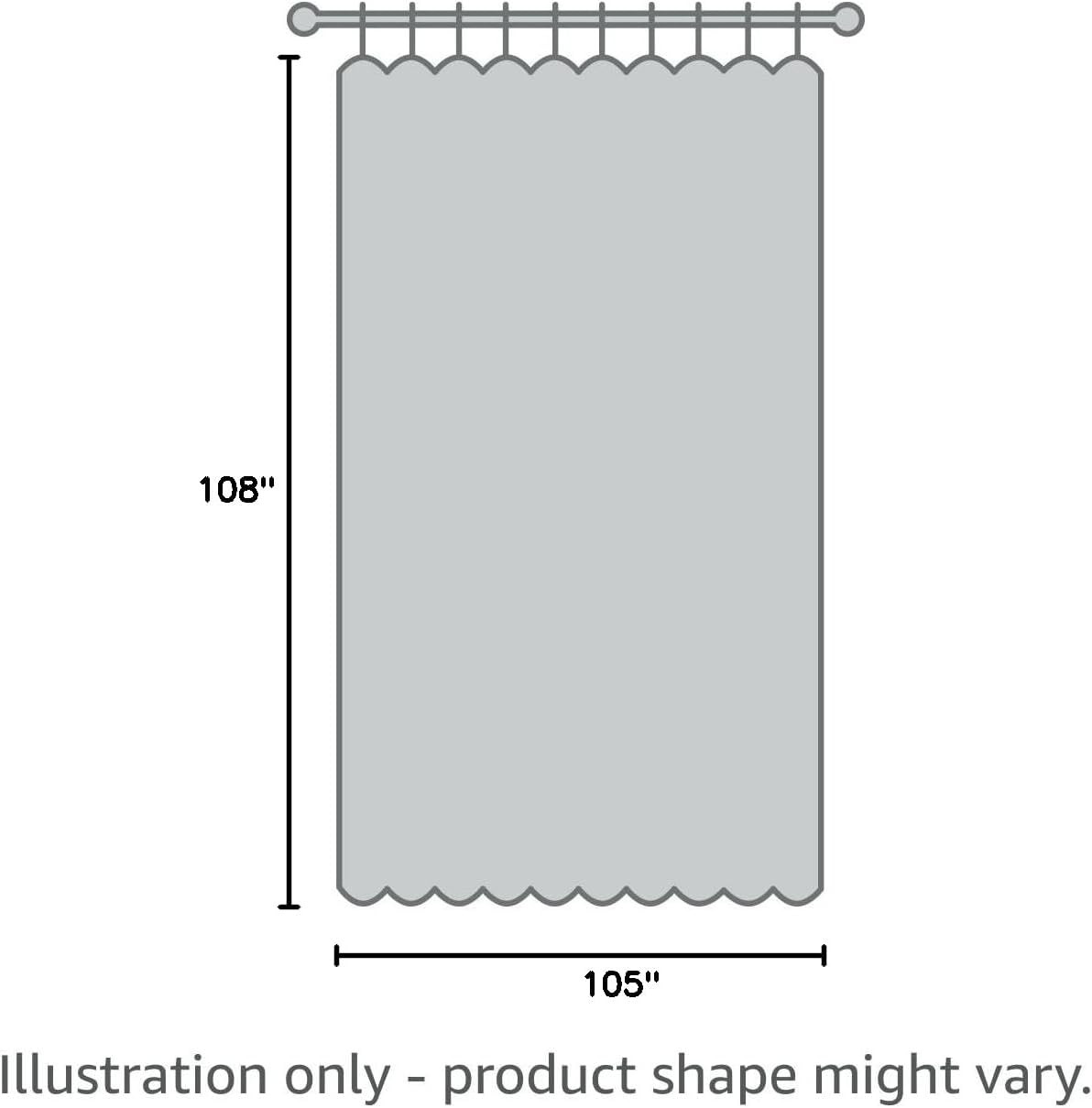 Extra Wide Waterproof Outdoor Curtains – UV Protect Cream 105×108 Inches