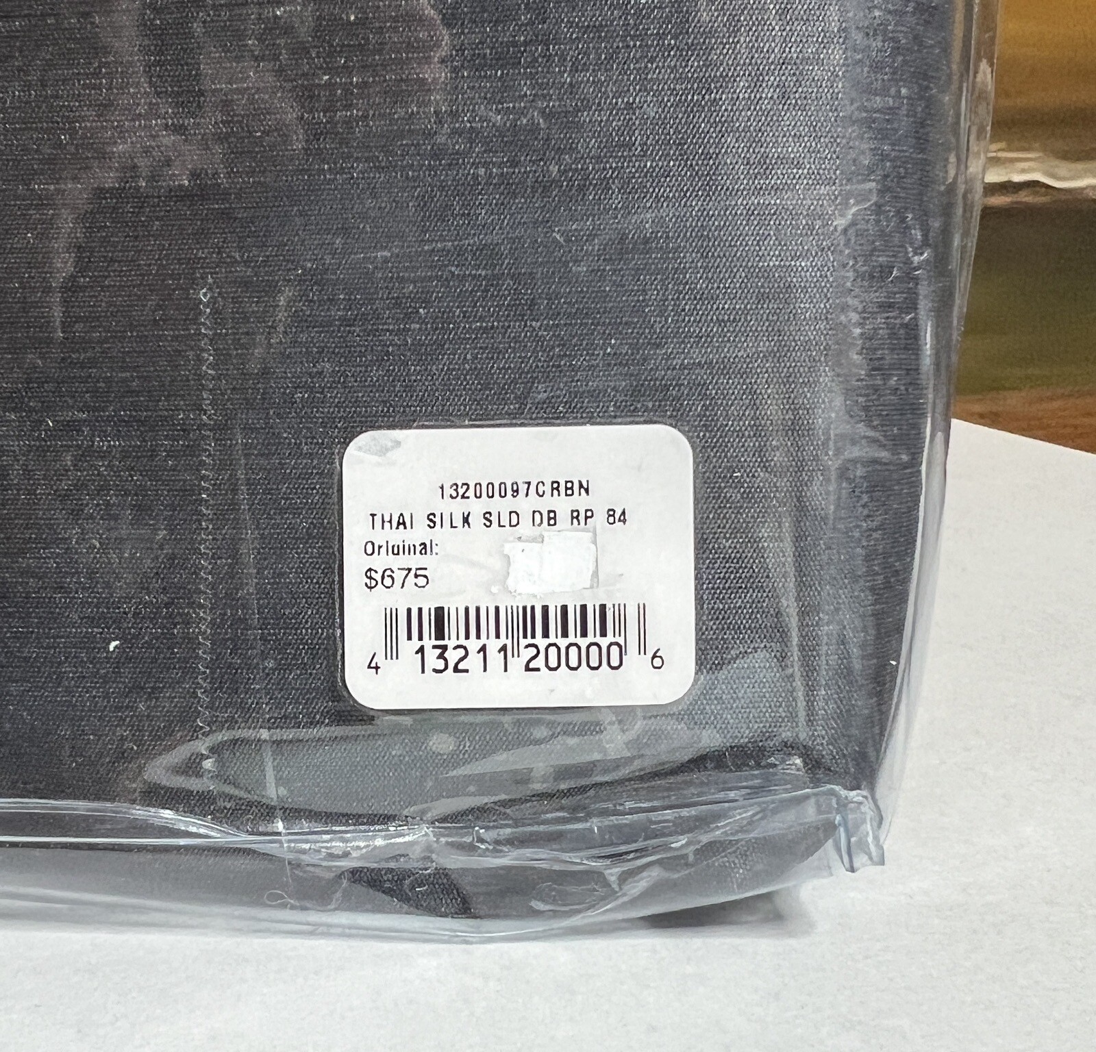 Restoration Hardware Thai Silk Solid Drapery RP 100″W x 84″L Carbon NEW $765
