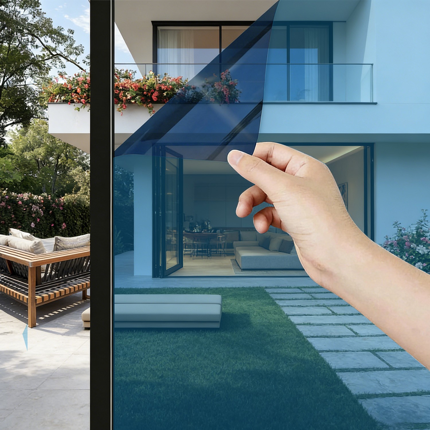 Residential Balcony Window Film:Blocks Heat & UV,Reduces Glare,Keeps Room Cooler