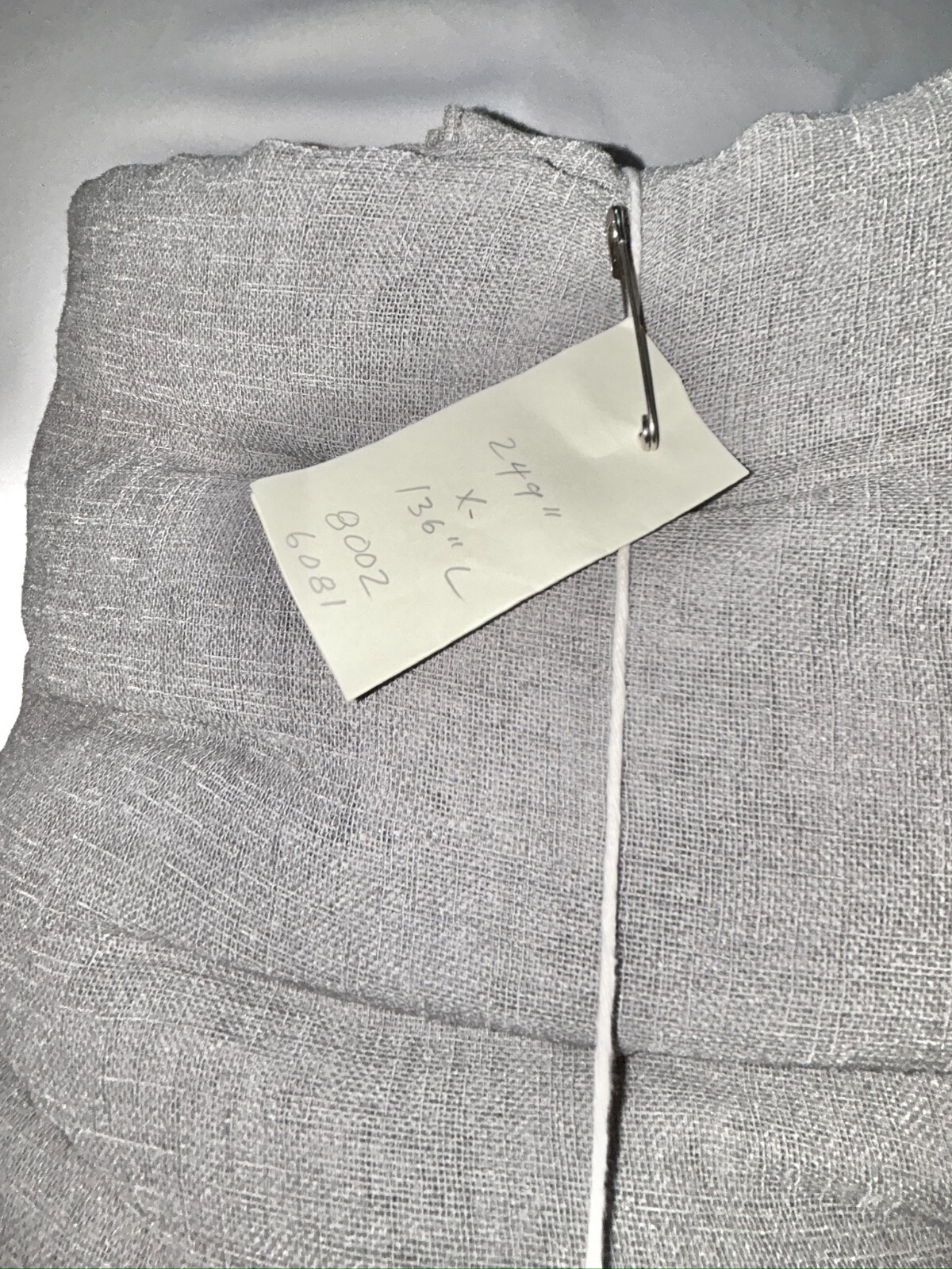 3 Sizes CUSTOM Sony Studios Grey LINEN Drapes XLONG & XWIDE Drape Drapery Panels