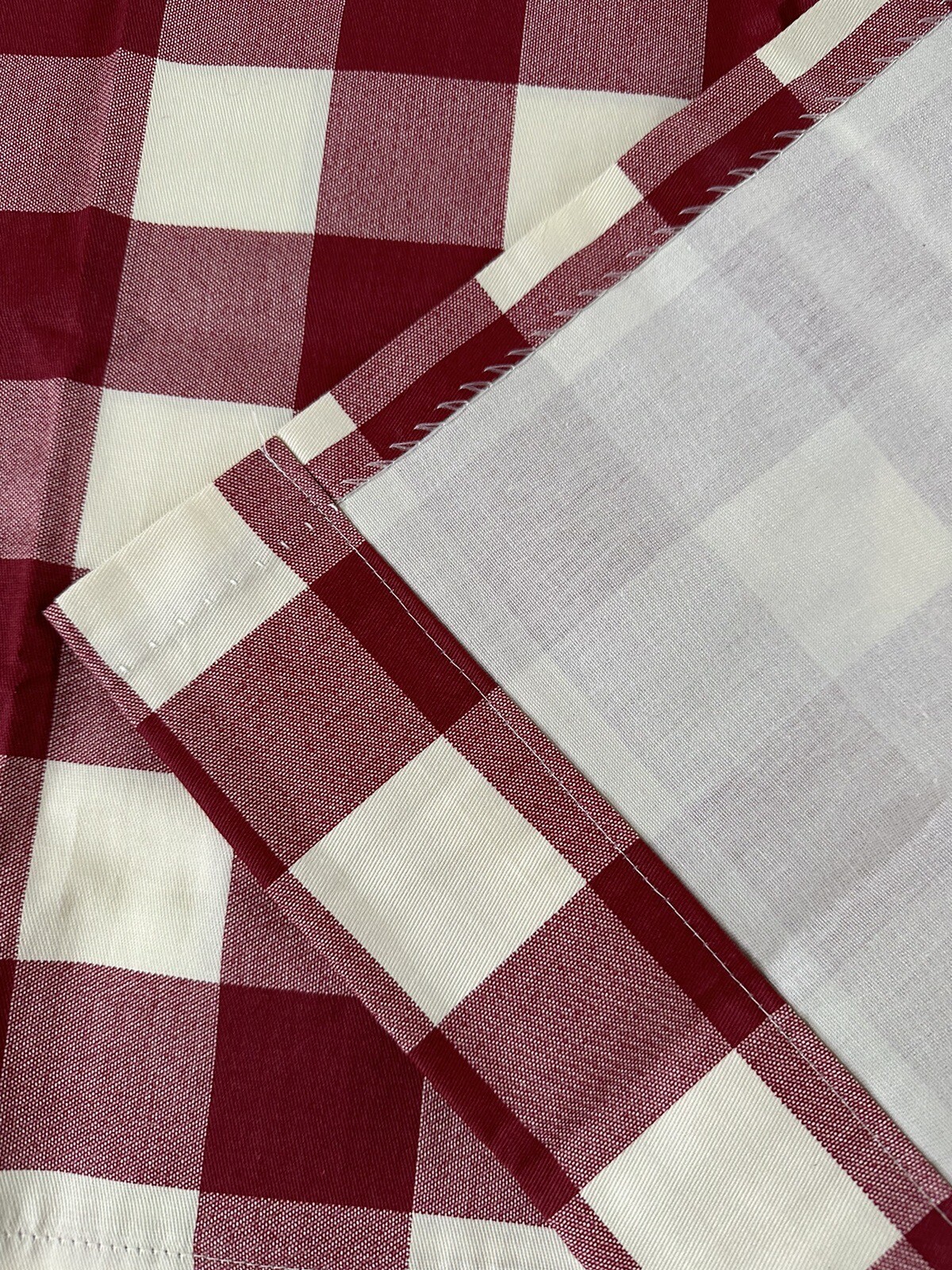 new THE VERMONT COUNTRY STORE Pair Tab Top Curtains Drapes Buffalo Check 84 x 54