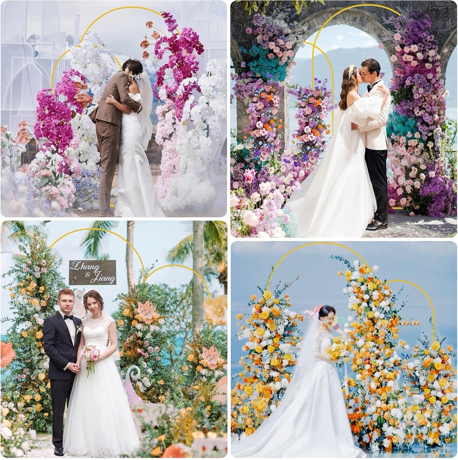White Chiffon Wedding Arch Draping Fabric 30”x20ft Sheer Backdrop Curtain