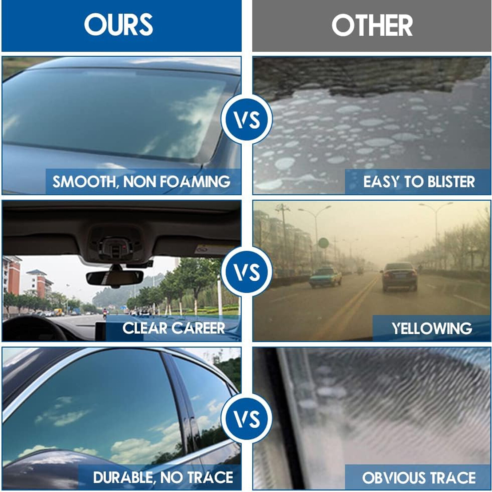 Uncut Roll Window Tint Film 5-35% VLT Car Home Office Glass Window Tint Film USA