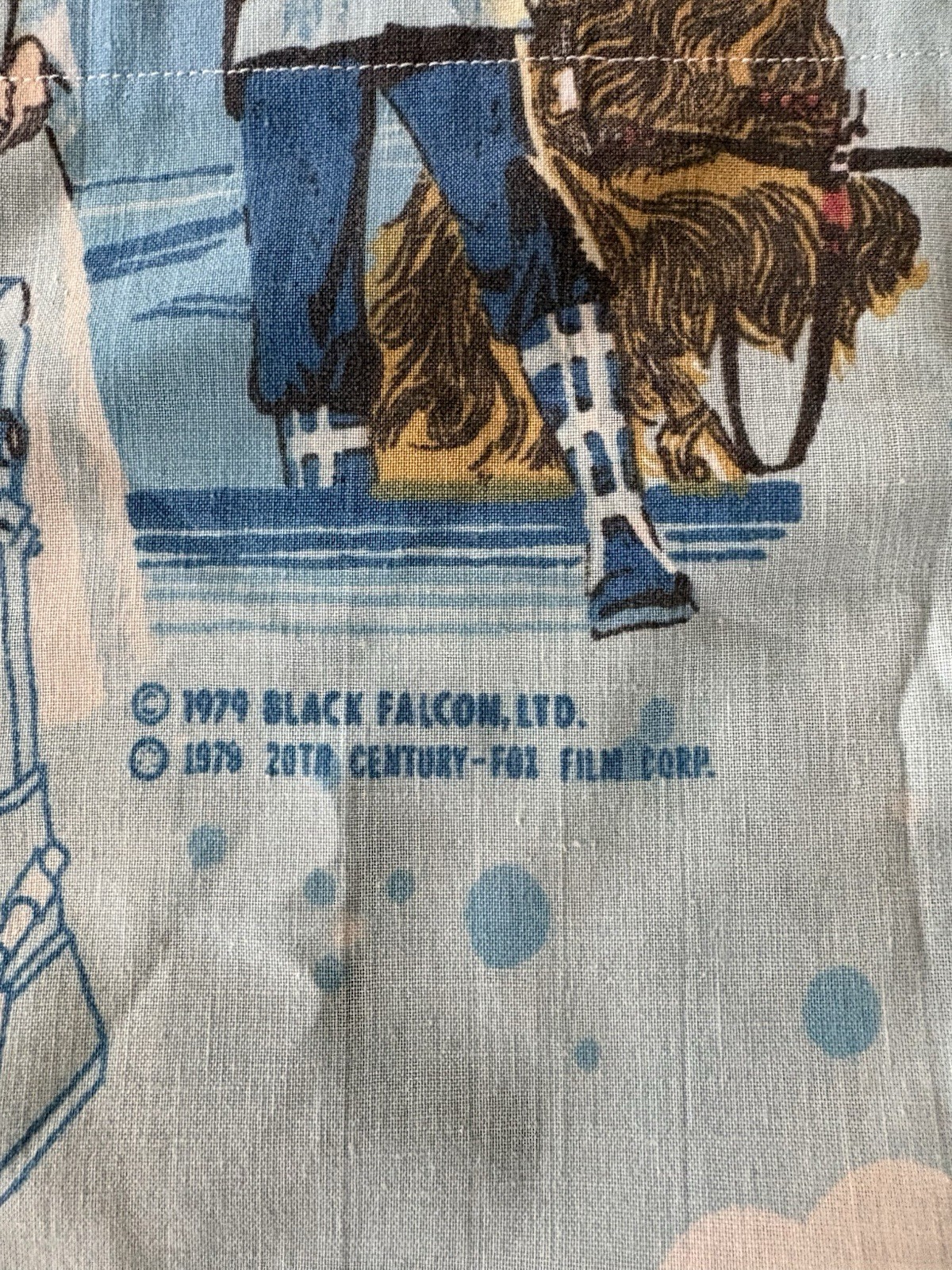 VINTAGE “The Empire Strikes Back” Window Curtain 64×25