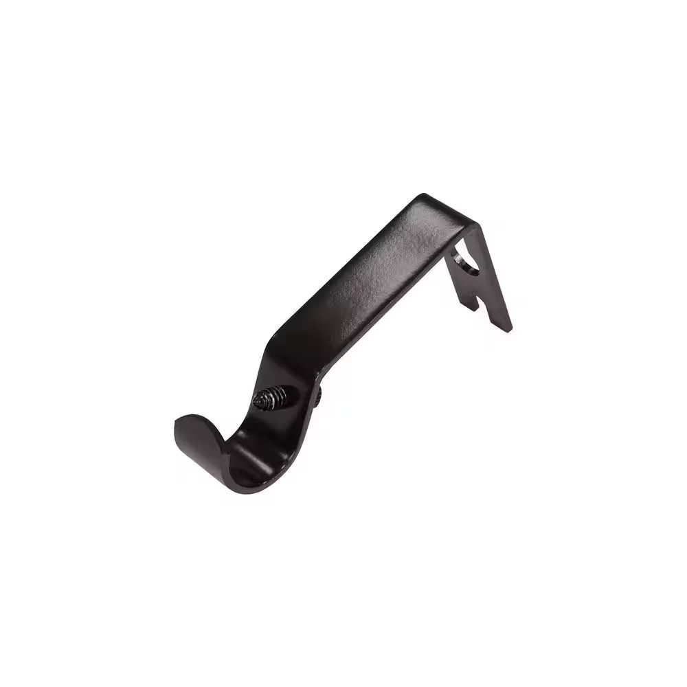 Classic Oil Rubbed Bronze Steel Single Bracket 2.8 In. Projection Curtain Rod Br