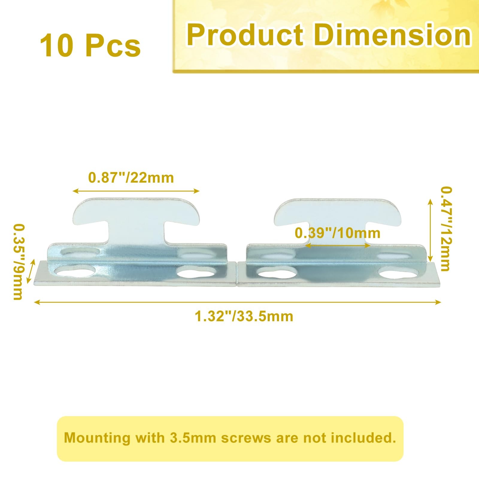suiwotin 10pcs/5 sets Curtain Rod Brackets Wall Hooks Hardware Kit, Heavy Dut…