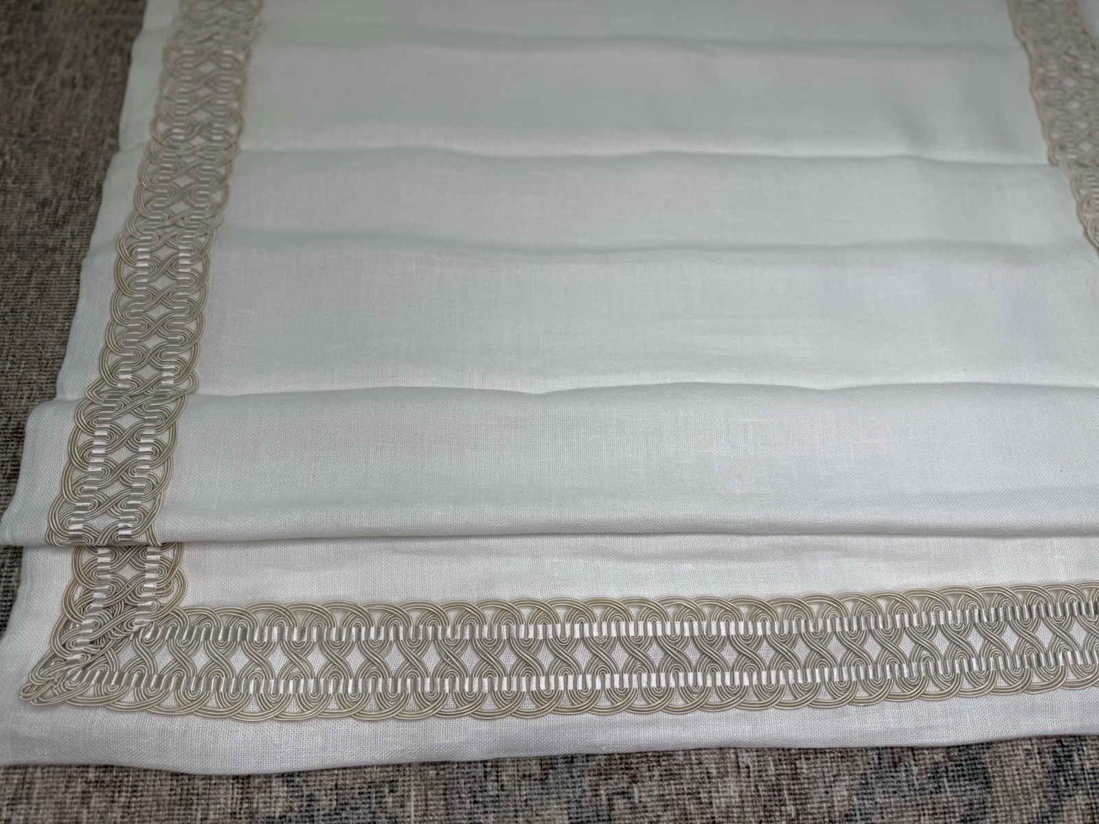 3 Custom Roman Black-Out Curtains/Shades From Palm Beach Mansion-63’ x 30’