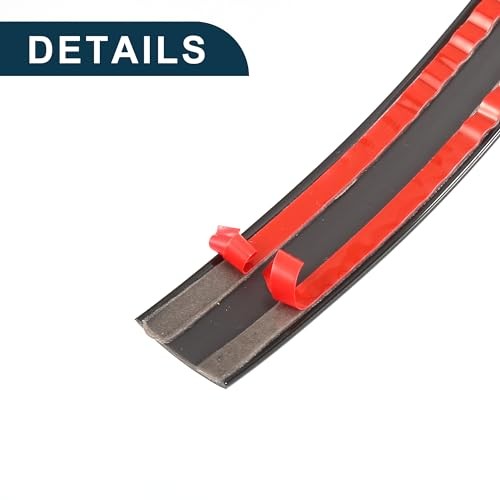 Car Truck Window Trim Strip 7/10″ Width 10Ft 300cm Self Adhesive 18mm Black