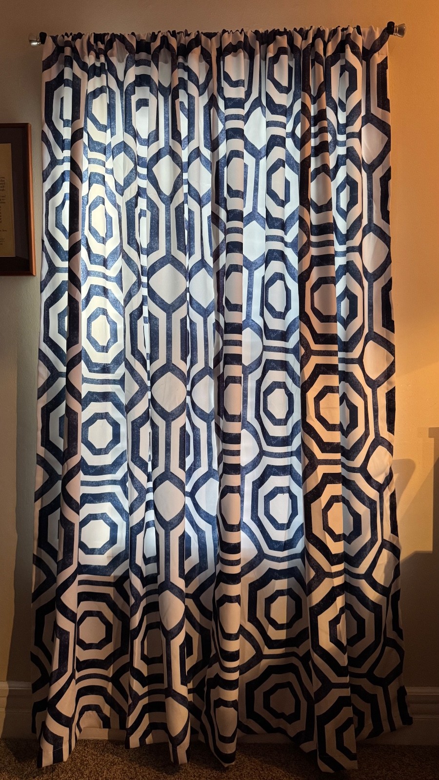 Octagon Blocks Pattern Insulated Curtains by Lush Décor/Half Moon, 4 Panels