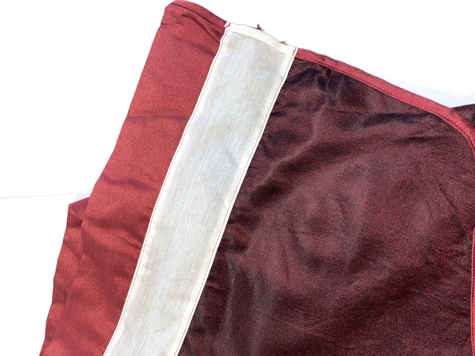 Set 8 JC Penney Curtains & Valances Window Treatments Drapes Dark Red Decorator