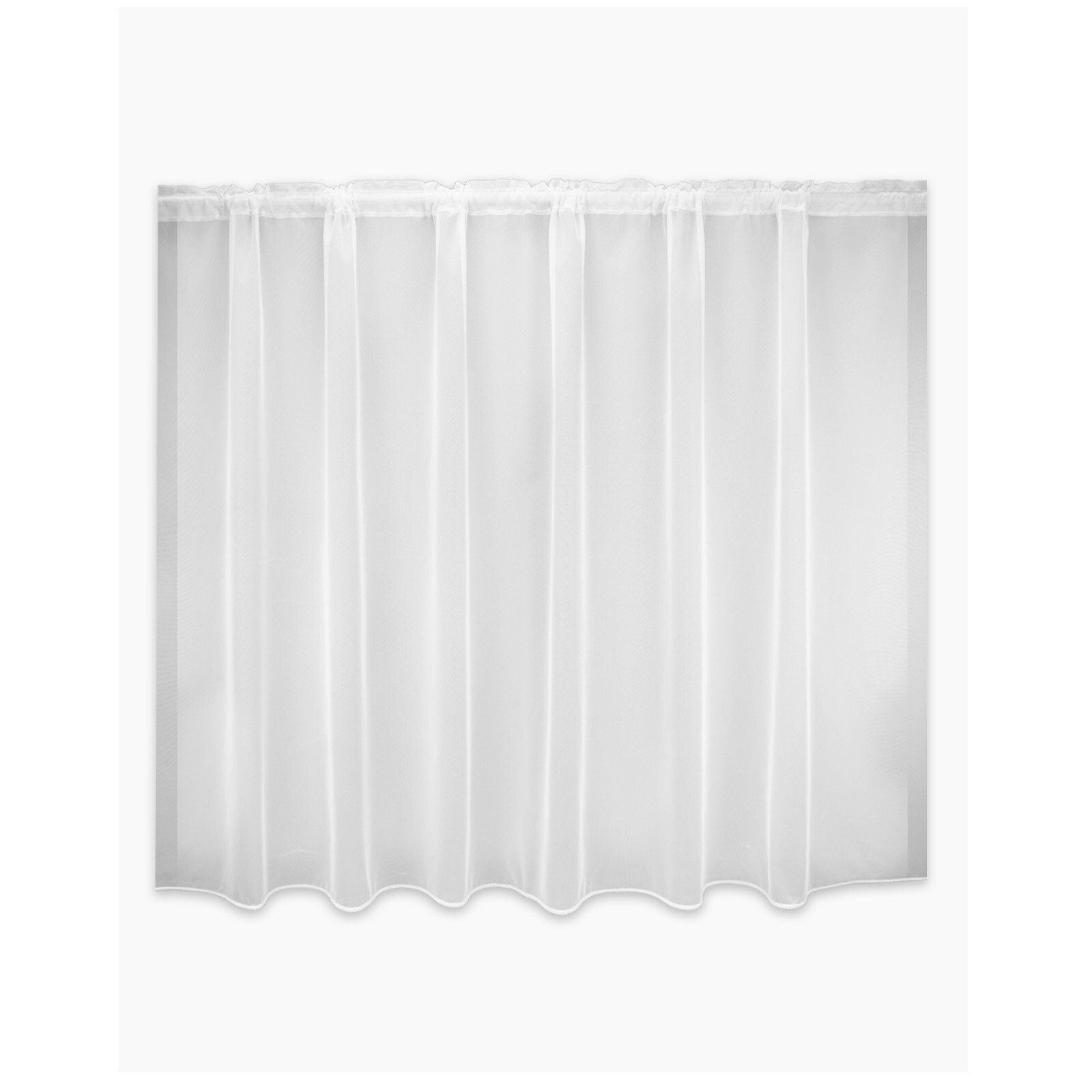 Premium Net Curtain White Lace Slot Top Heading Collection – Sold By The Metre
