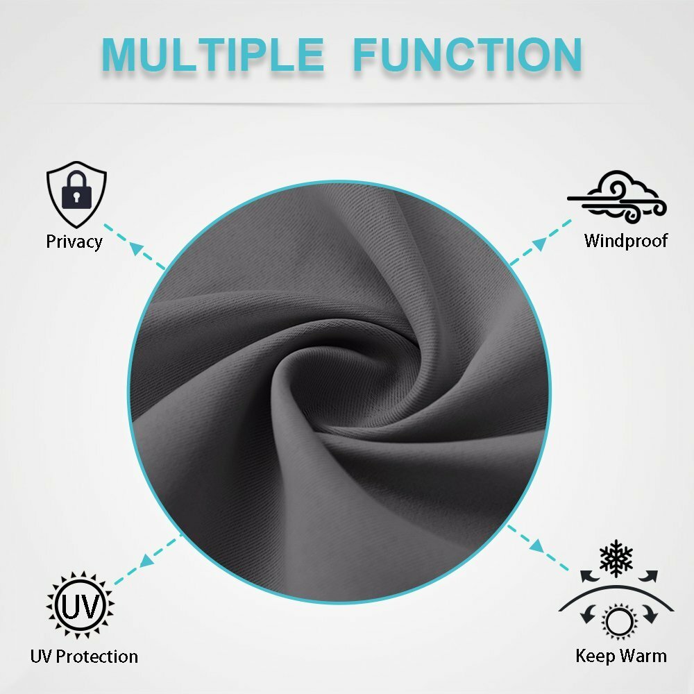 NEW 1 SET 100% BLACKOUT INSULATE THERMAL PANELS WINDOW CURTAIN K68 63″ 84″ LONG