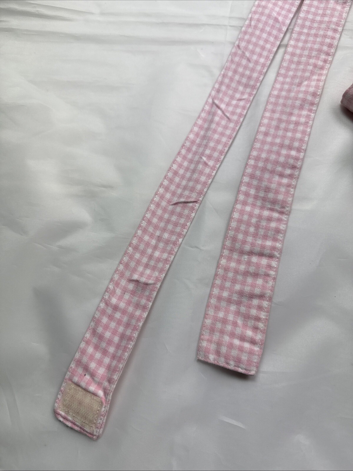 Pottery Barn Kids One Single Panel Gingham Drape shade 62” x 26” Pink White