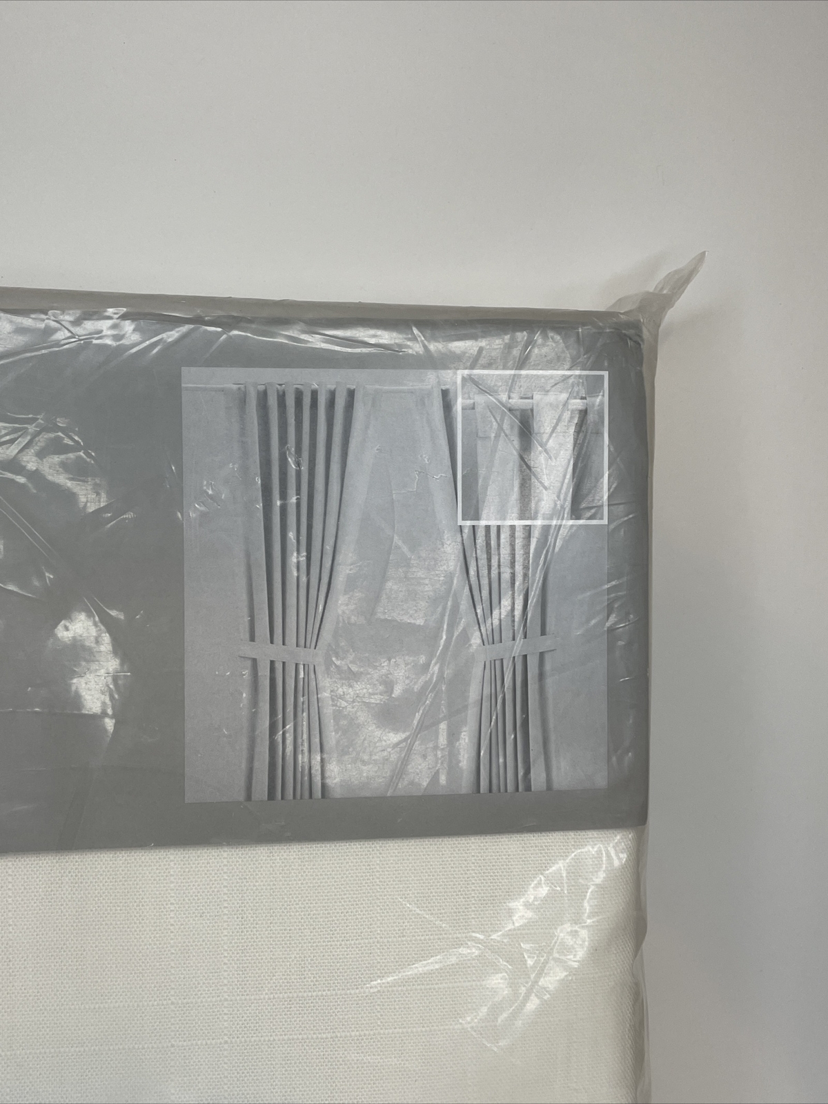 Ikea Ritva Curtains 57×98 Ivory Cream Off White 100% Cotton
