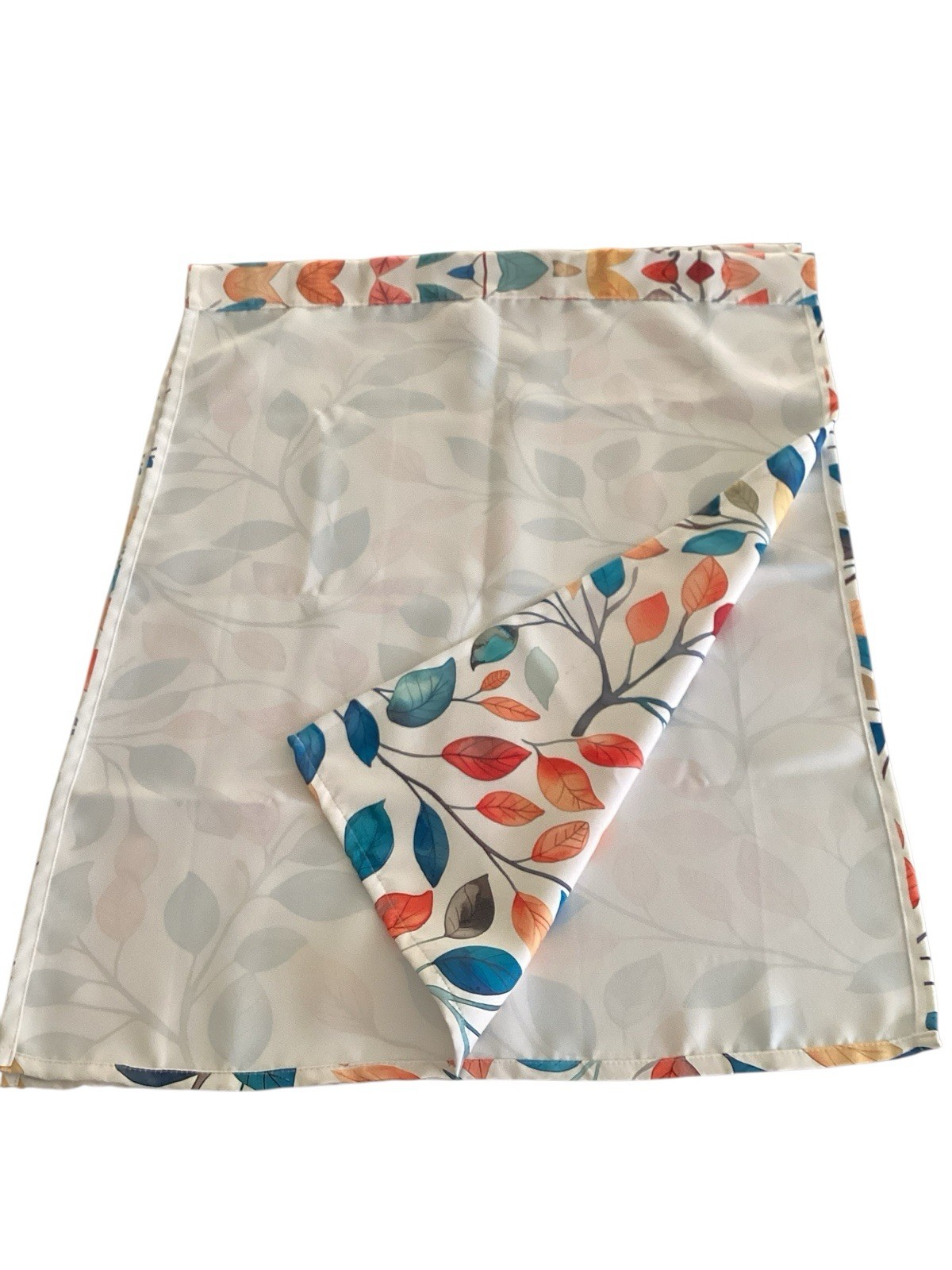 Aimego Colorful Leaves Kitchen Bath Window Curtains 2 Panels Rod 28″x36″ Each