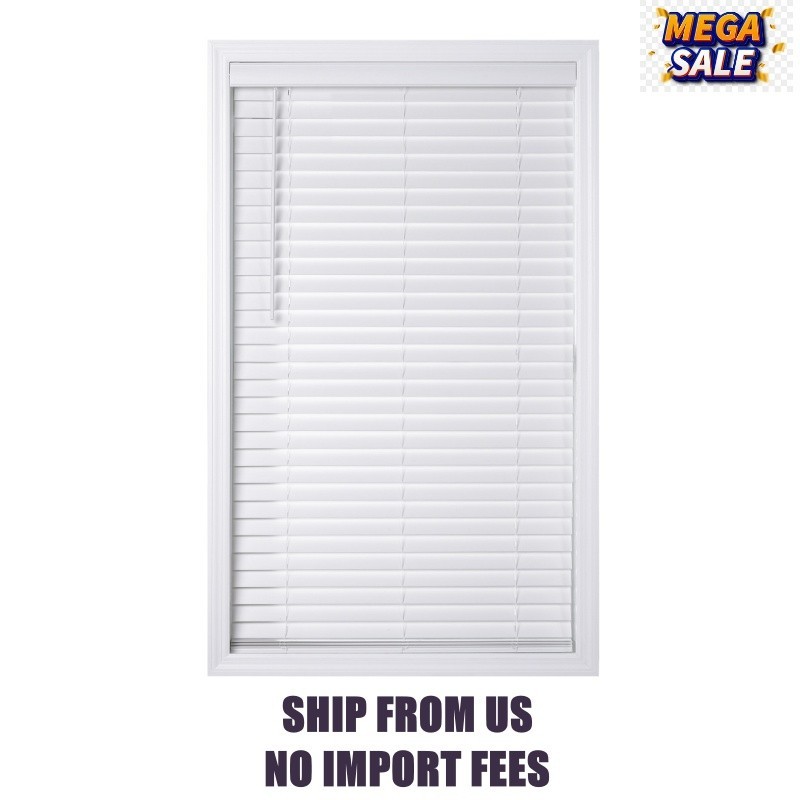 Better Homes & Gardens 2″ Cordless Faux Wood Horizontal Blinds, White, 31″ W x 4