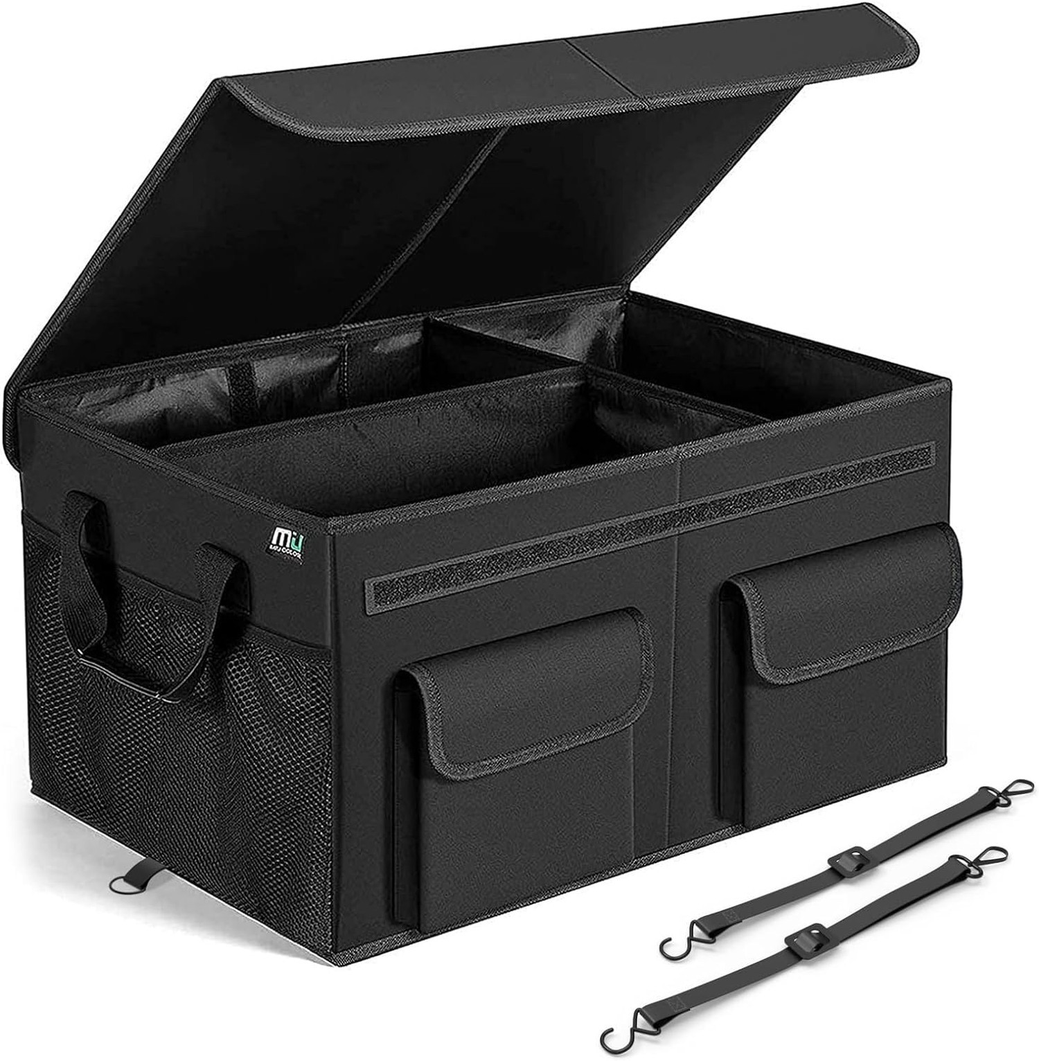 MIU COLOR Car Trunk Organizer with Lid, Collapsible Car Storage Organizer wit…