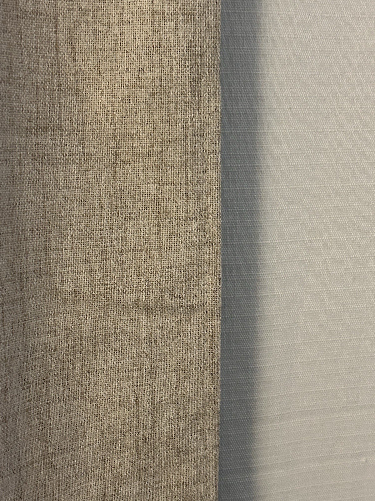 Oatmeal Textured Light Filtering Rod Pocket Curtain Panel 54W x 84L (2pack)