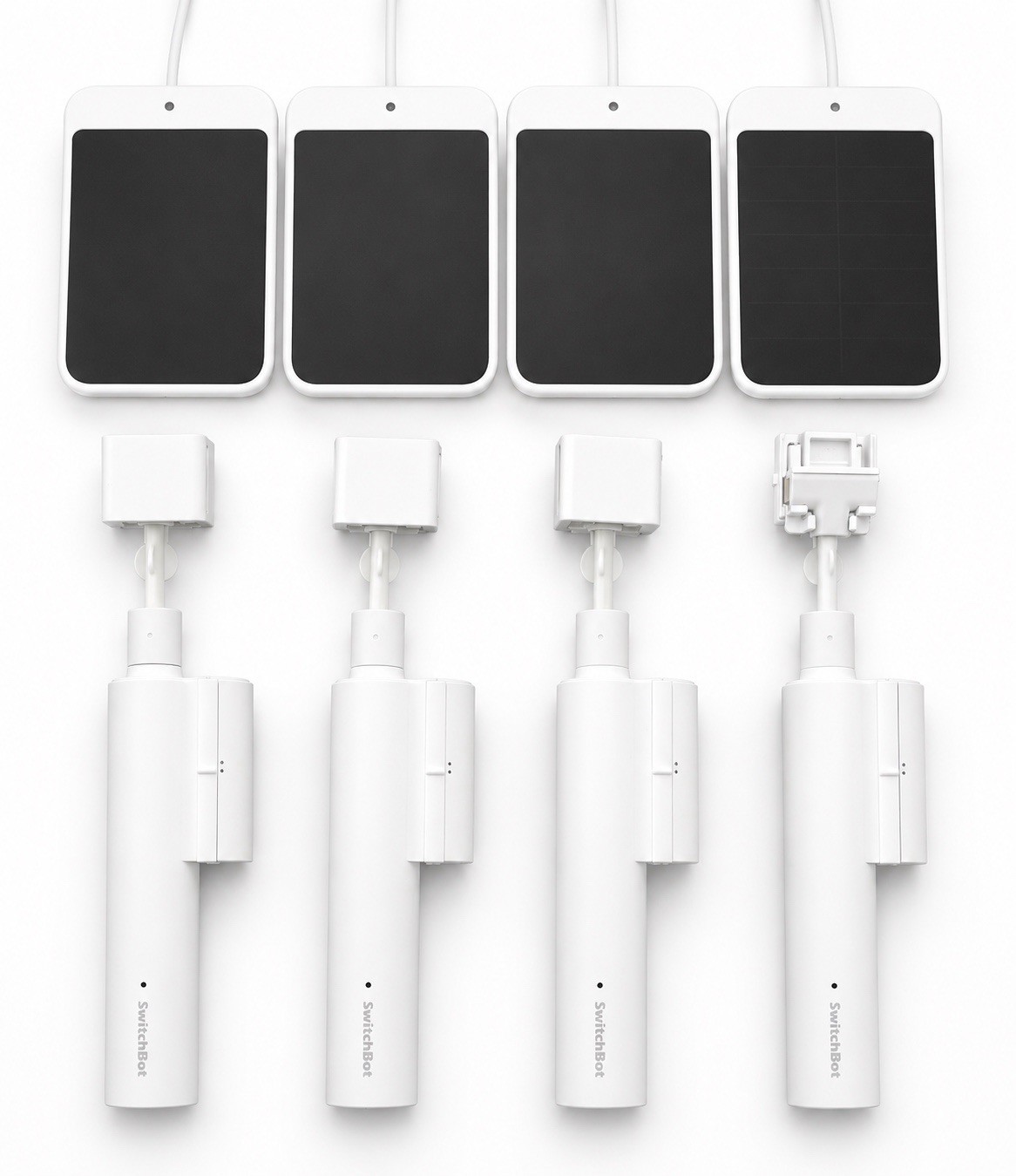 SwitchBot Blind Tilt Solar Smart Opener Used 4 Pack With remote