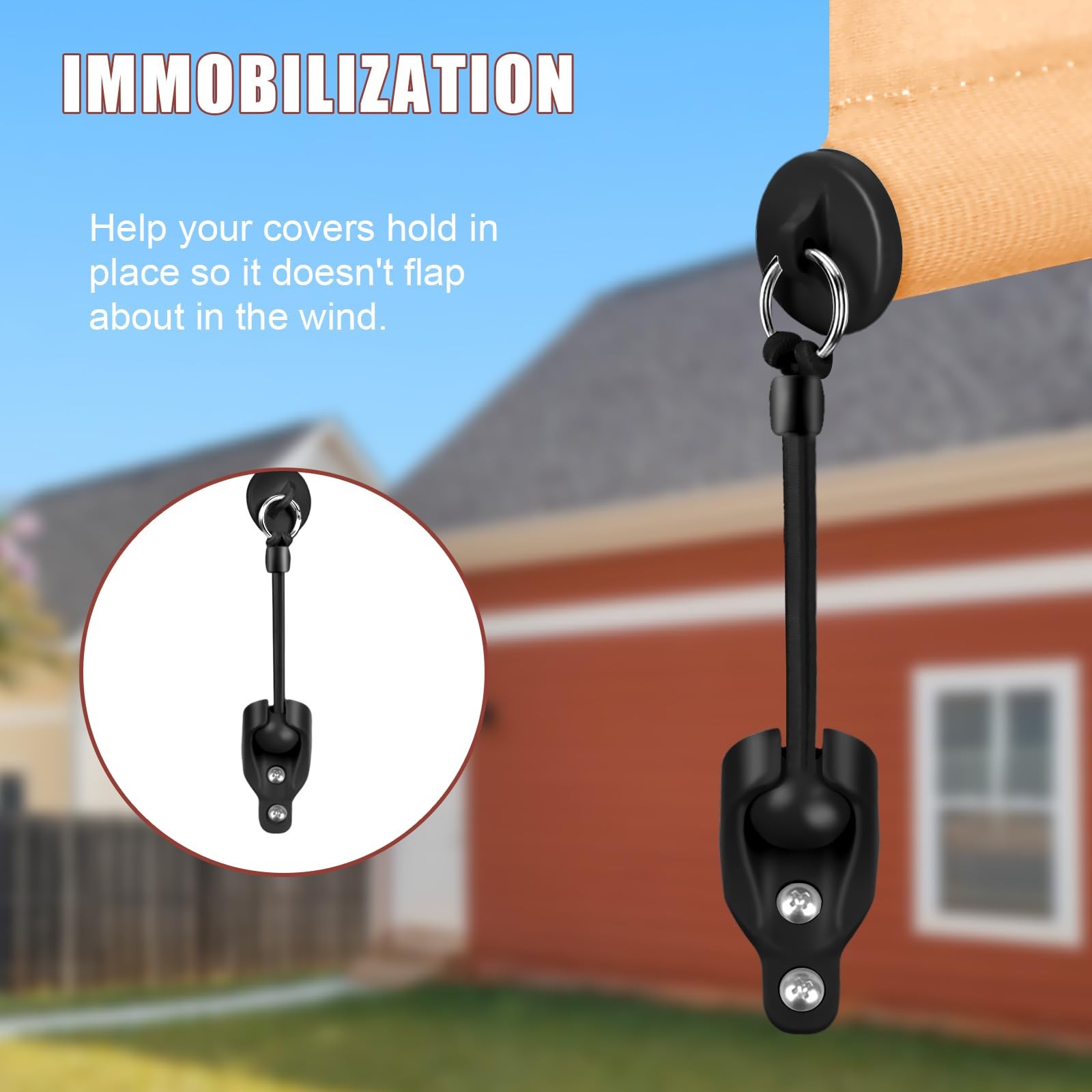 Seprochoo Coolaroo Replacement Parts Roller Shade Hardware One Size, Black