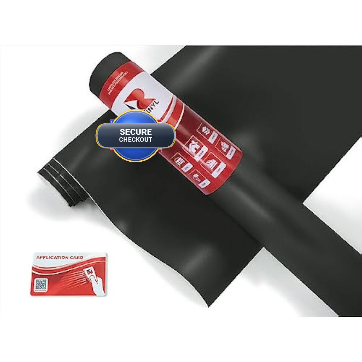 Rvinyl 3M 2080 Dm12 Dead Matte Black 5Ft X 6In Vinyl Wrap Film Sheet