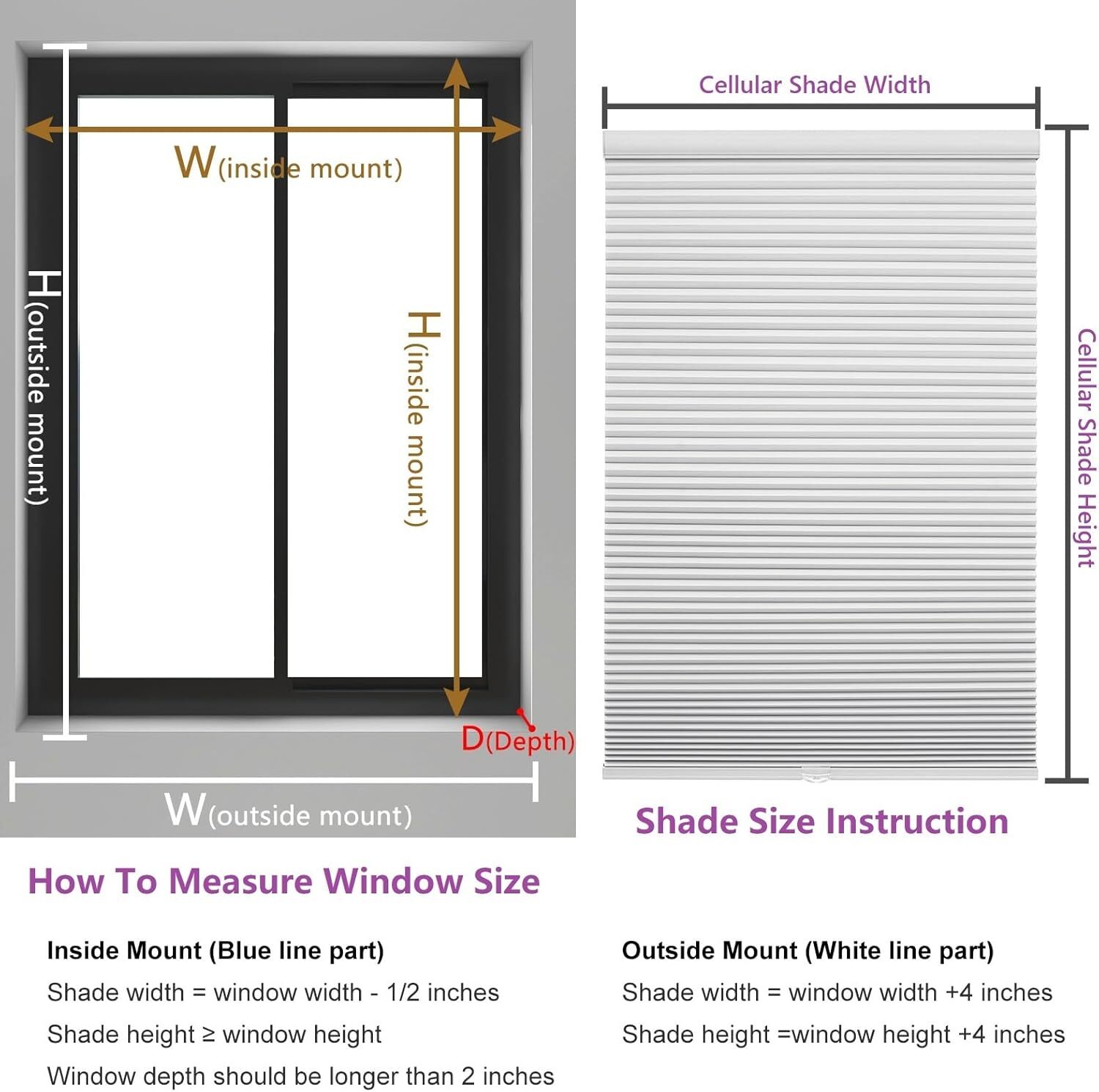 Changshade CUSTOM Made Blackout Cordless Honeycomb Cellular Shades Window Blinds