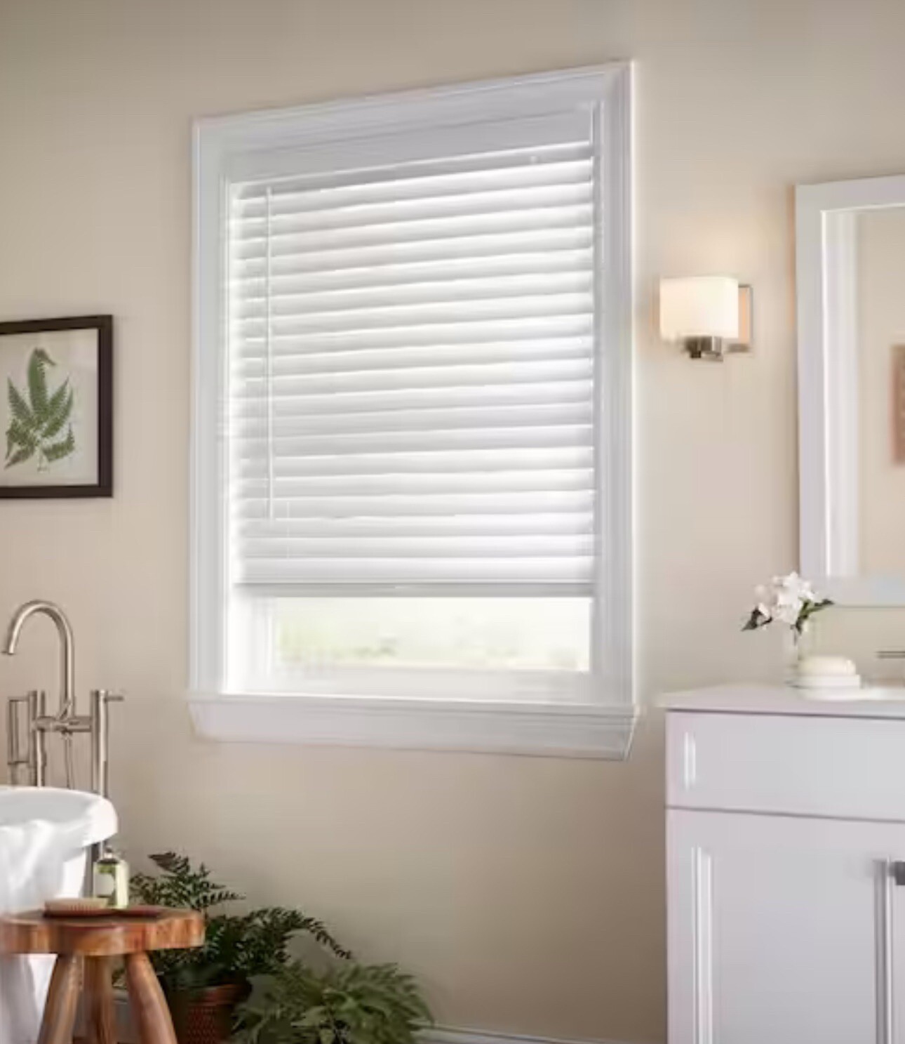 Nien Made Cordless Faux Wood Blind 2.5” White 21” x 72” CS27-F805-426 New In Box