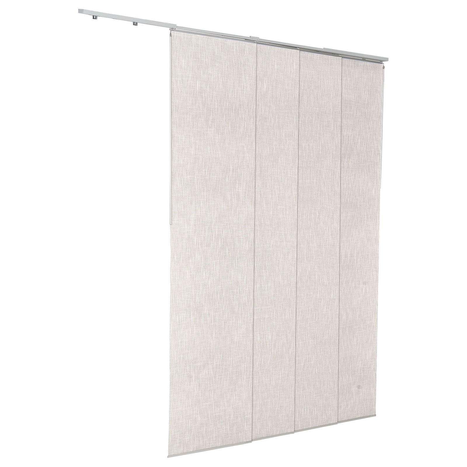 Uimoso Adjustable Panel Track Blinds, Width 45.8-86 in, Light Gray, Customizable