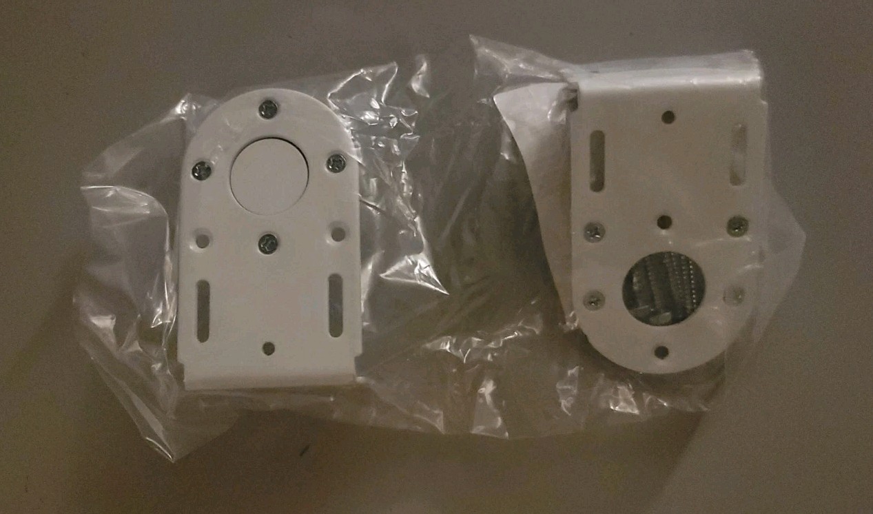 Hunter Douglas Powerview Roller Shade extention Mounting Brackets White – NEW!