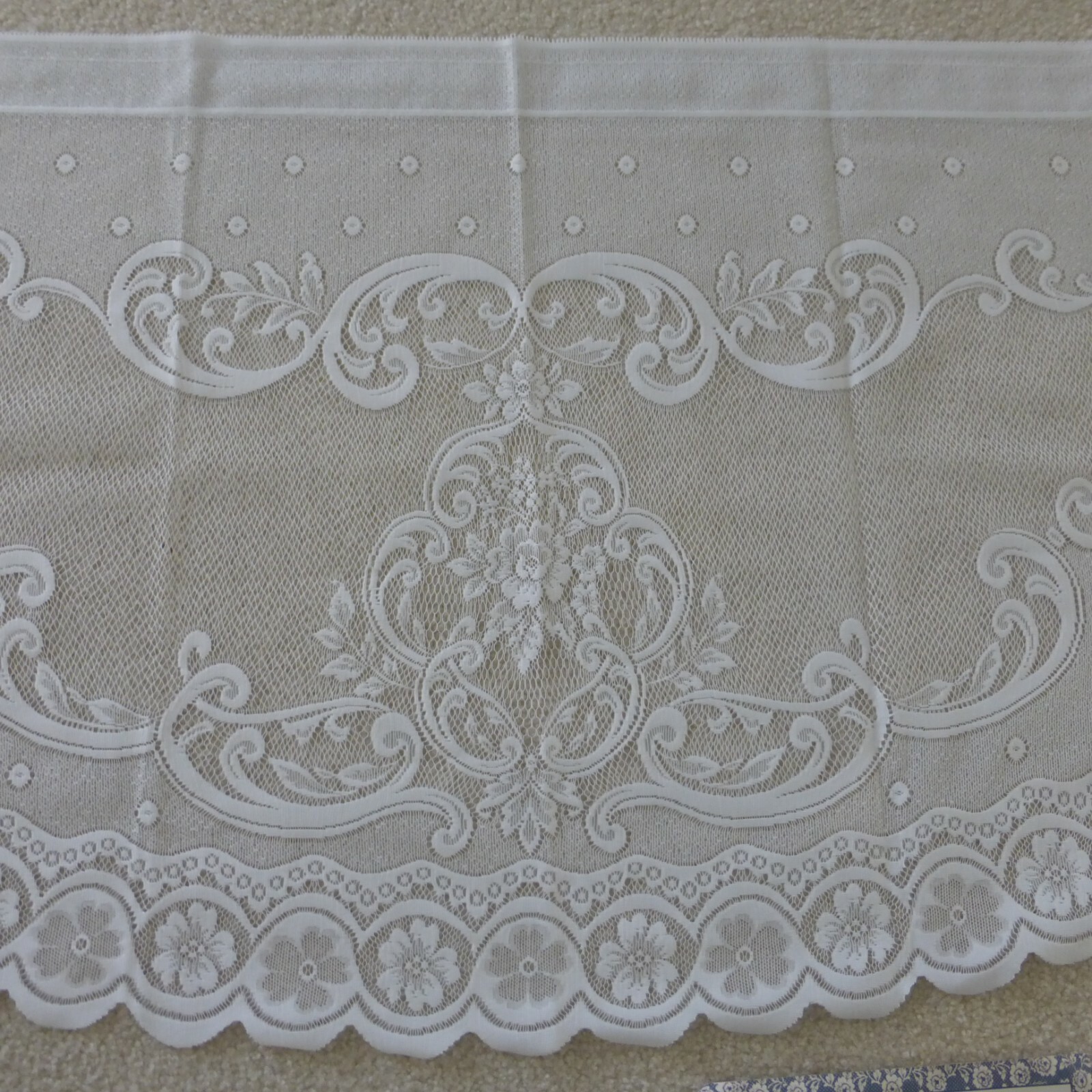 HERITAGE LACE VALANCE CORONATION READY-MADE LACE ONE FESTOON 60”WIDE 24” DROP