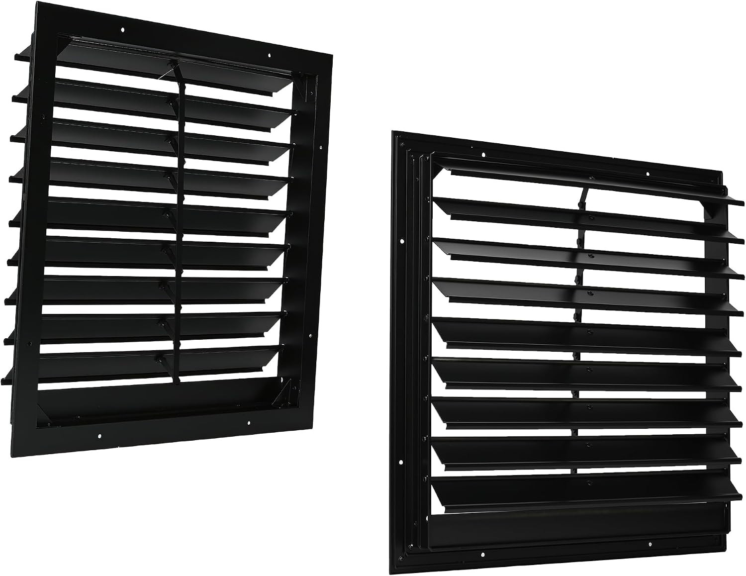 18 Inch Automatic Gravity Shutter Louver Vent, Aluminum Exhaust Shutters Louver