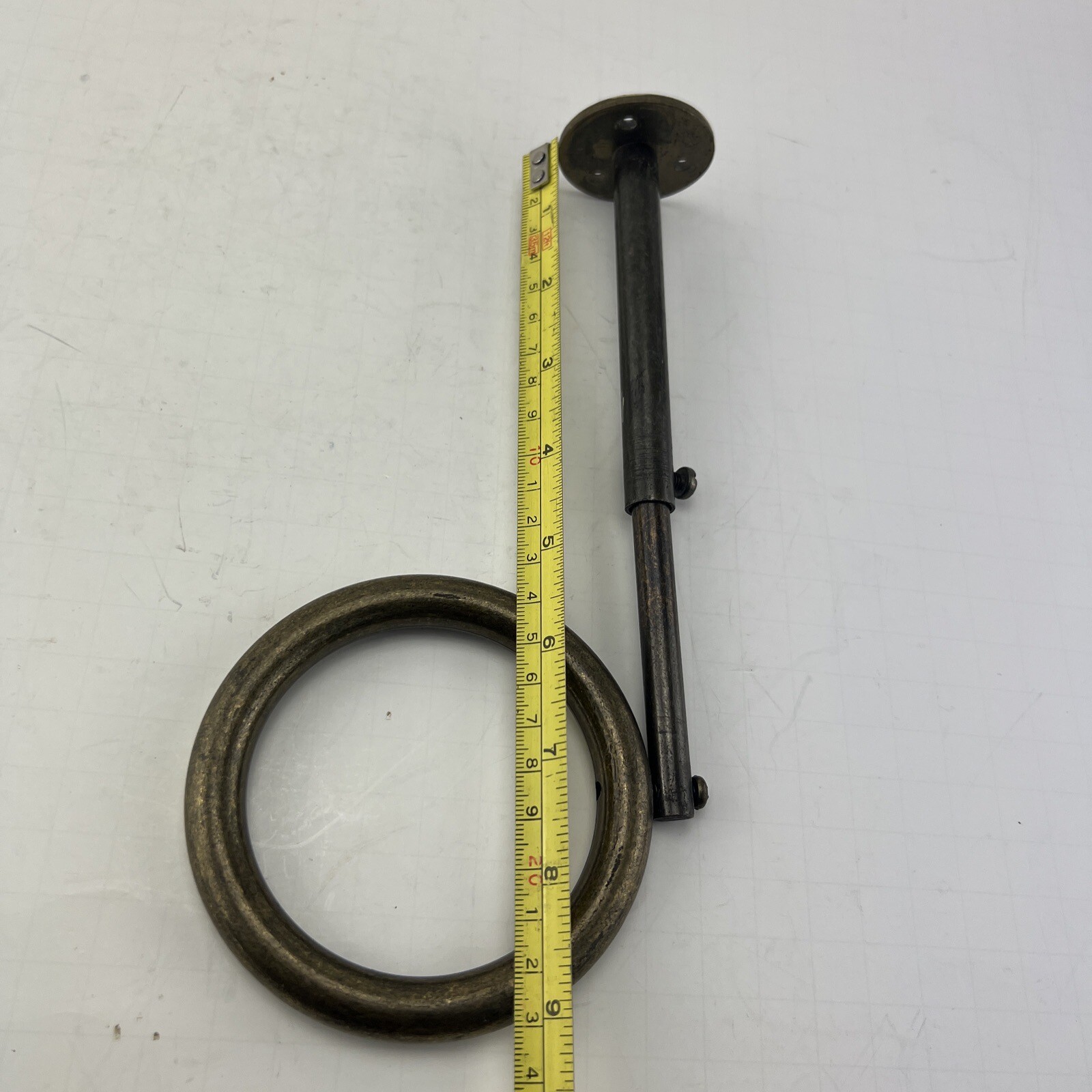 Heavy Duty Adjustable 3” Steel Ring Curtain Swag Holder Wall Or Ceiling Mount