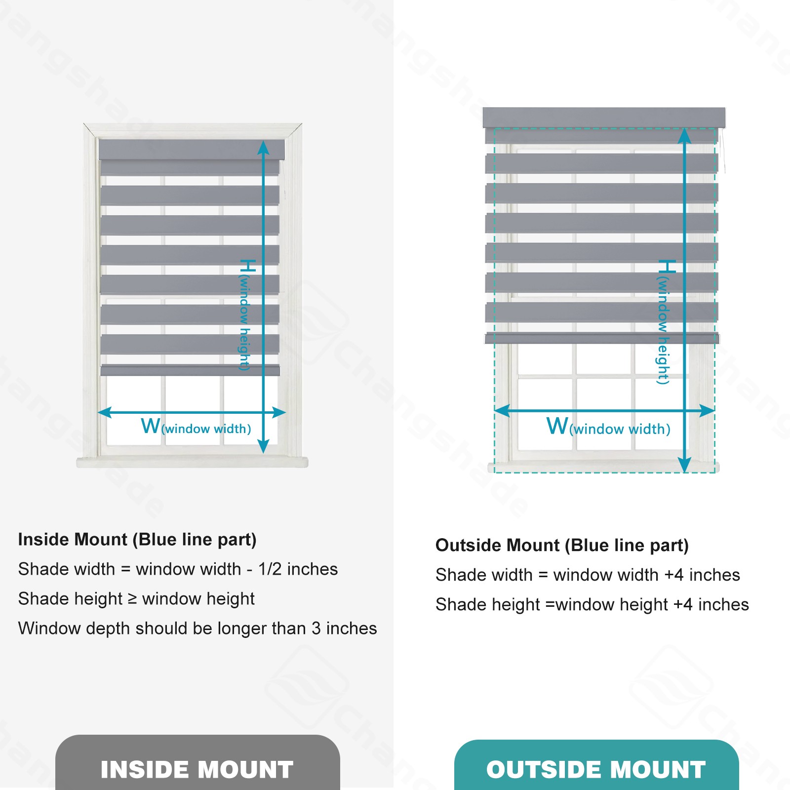CUSTOM CUT Smart Blackout Zebra Roller Blinds with Remote Control Automatic