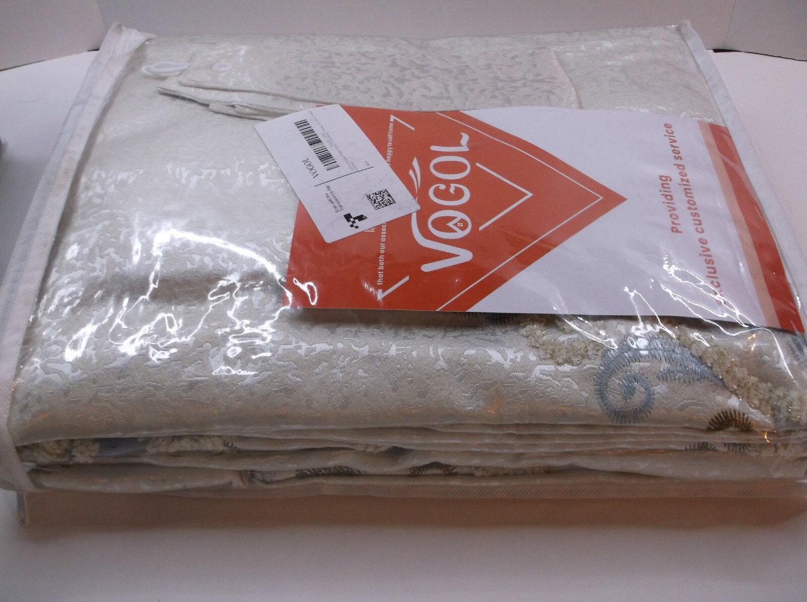 VOGOL Window Curtains 54×96 Inch Length Drapes Living Room/Bedroom/ Cream Color