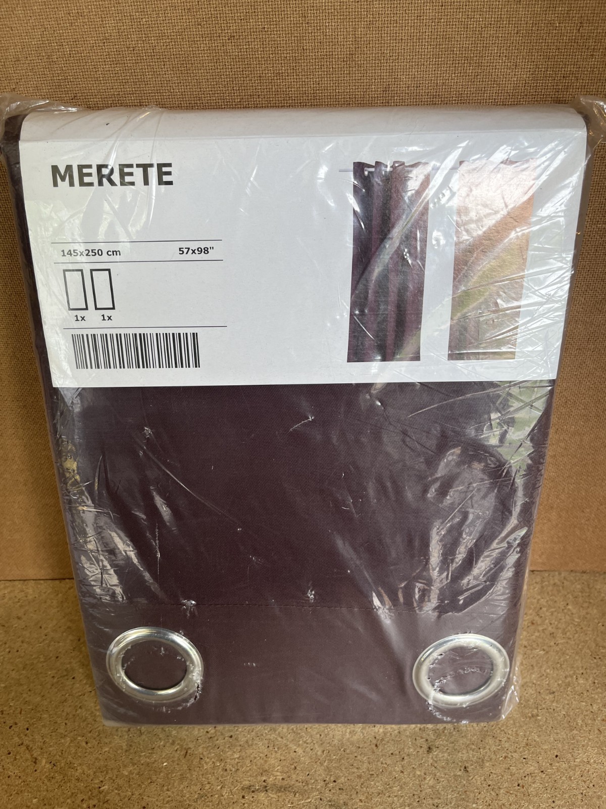 IKEA Merete Room Darkening Curtains 57×98″ Purple 001.209.79 – 2 Panels C51