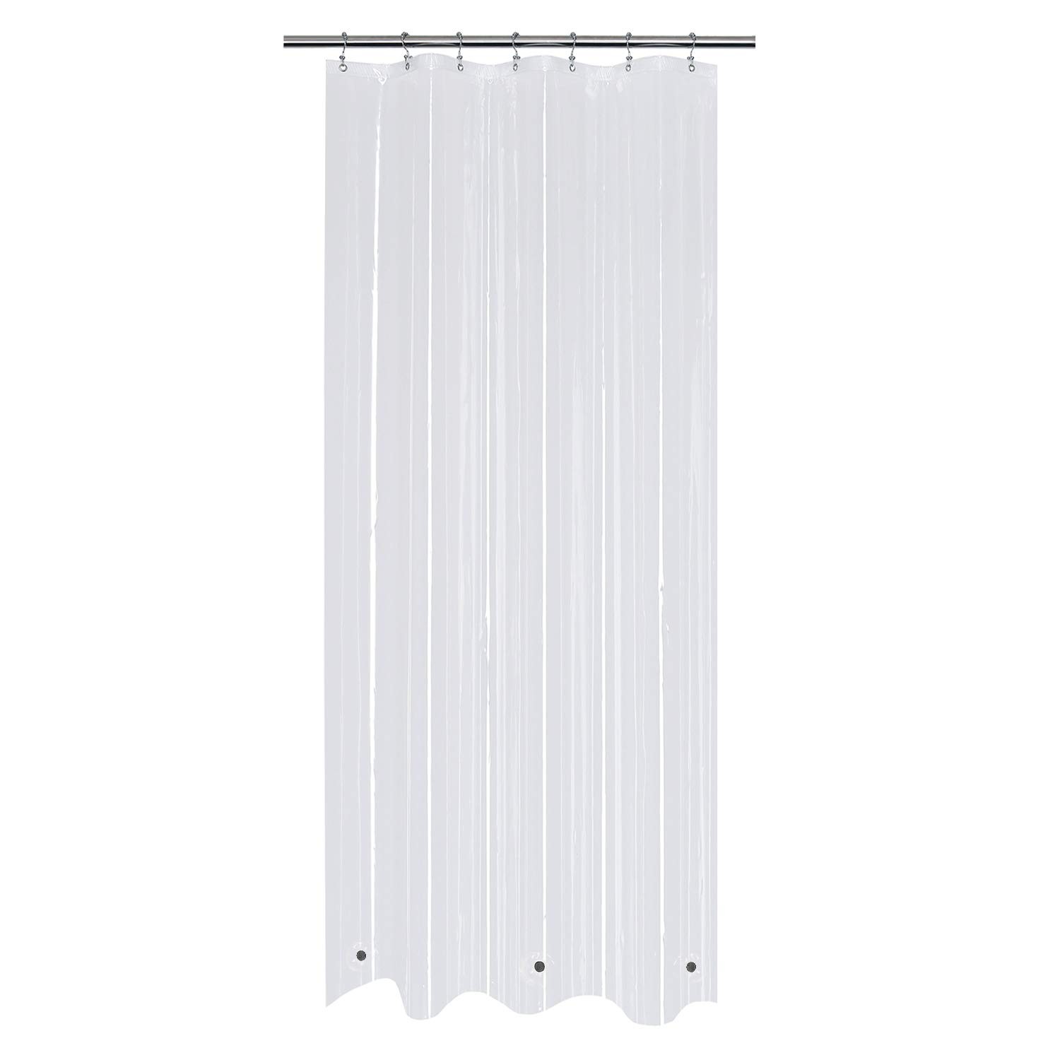 Mrs Awesome 36×78 Small Stall Shower Curtain 36″W x 78″L (Pack of 1), Clear