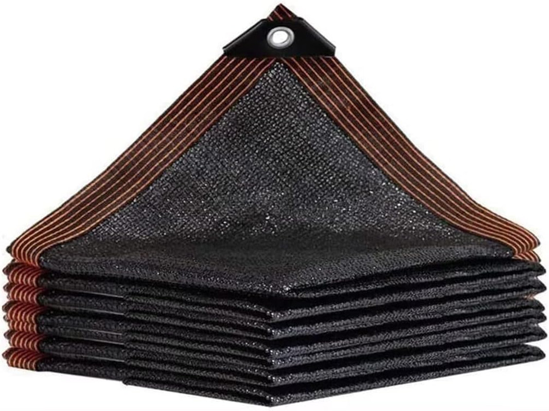Shade Cloth – 60% Sunblock Black Mesh Tarp, 6.5 X 10 FT for Garden