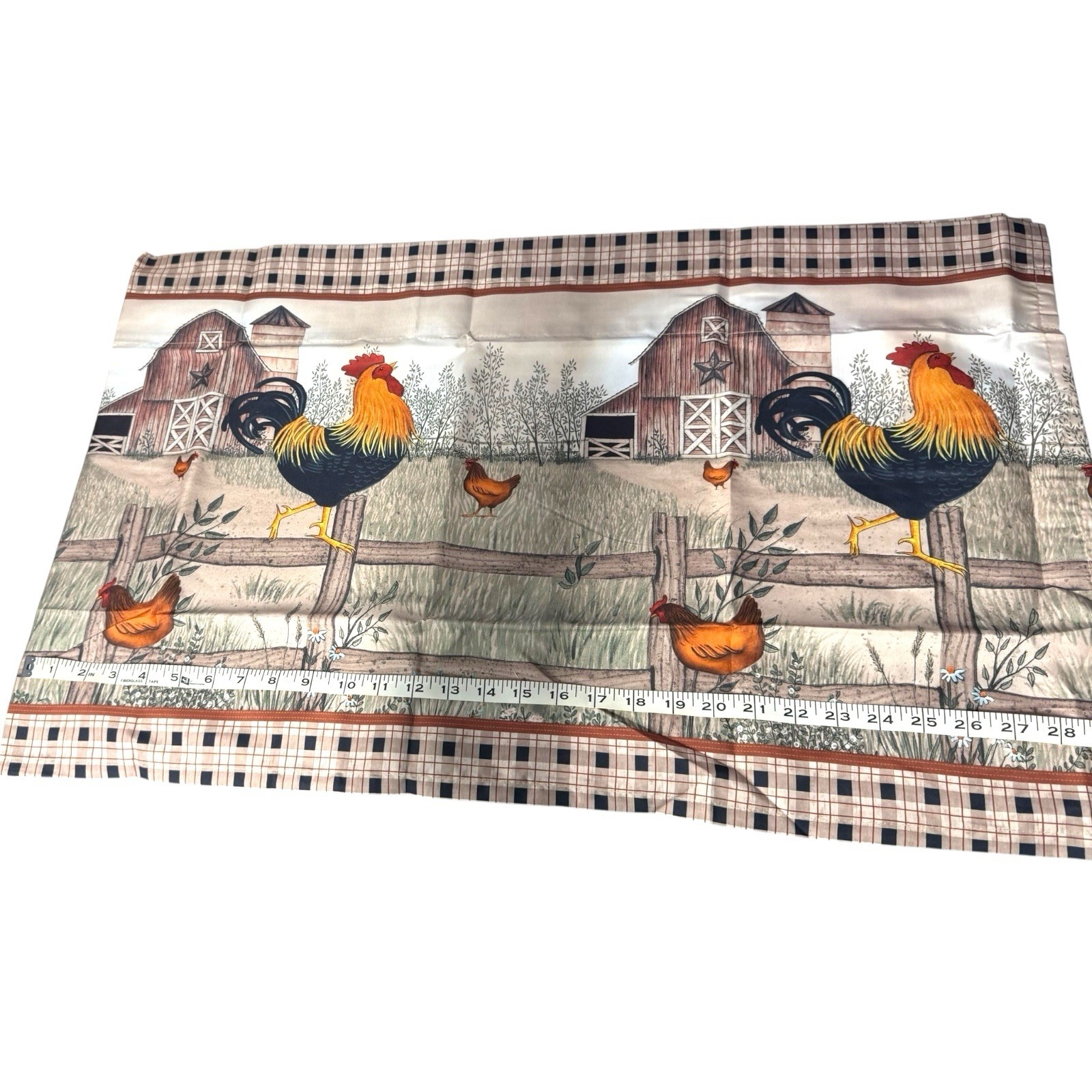Avanti Linens Farm Ruffled Valance Curtains by Linda Spivey 60” L x 18” W New